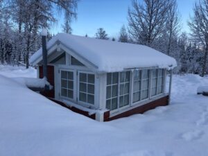 Aquatron bouilding in winter